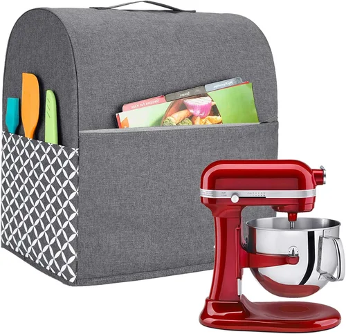 Vista 15 de Yarwo - Cubierta para mezclador compatible con KitchenAid de 4,5 qt y todos los modelos de 5 qt, cubierta protectora contra el polvo con asa Gris