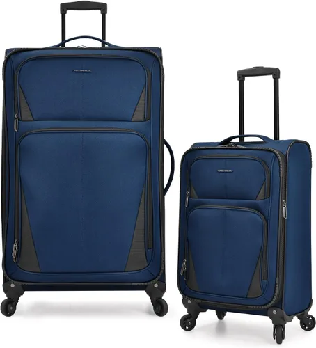 Vista 55 de U.S. Traveler Aviron Bay - Equipaje extensible con ruedas giratorias, Color verde azulado.), US08125E23