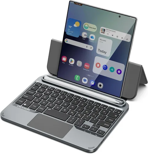 Vista 8 de Dexnor Para Samsung Galaxy Tab S8/S7 Funda Con Teclado Soporte Magnético Flotante Cantilever Con Trackpad Multi-Touch S Pen Holder Funda De Teclado