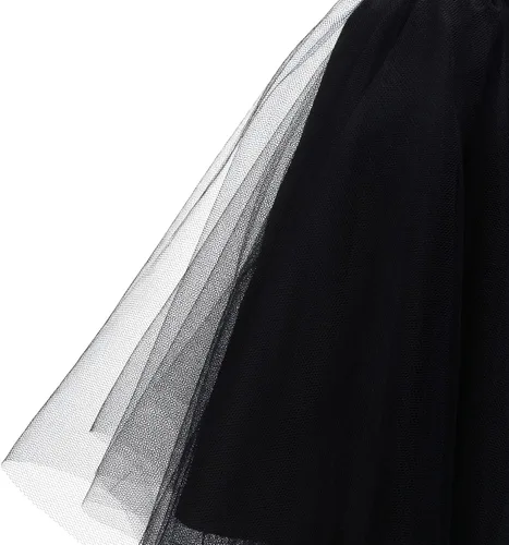 Vista 5 de Ayliss Falda de tutú para mujer, estilo vintage, de los años 50, falda de ballet de burbujas, tutú, tul, disfraz de Halloween, fiesta de cosplay