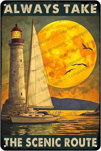 Vista 13 de Cartel de metal divertido con texto en inglés «At The Lake Every Hour Is Happy Hour», divertido póster de hojalata novedoso para el hogar, cocina