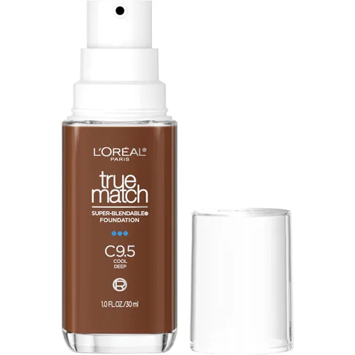 Vista 15 de L'Oreal Paris True Match - Base líquida supermezclable, maquillaje de base líquida de cobertura media, C0.5, ligero, 1 onza líquida