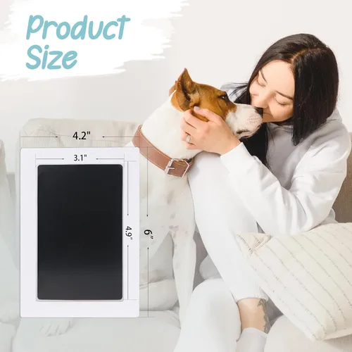 Vista 4 de Kit de huellas para perros y gatos, kit de huellas y manos de bebé sin tinta, kit de impresión de nariz de perro, kit de almohadilla de tinta