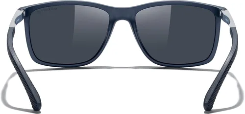 Vista 5 de MERRY'S Gafas de sol polarizadas rectangulares unisex para pesca, conducción, golf, templo de aluminio S8658
