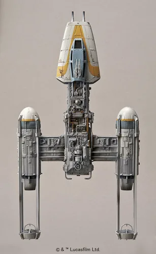Vista 6 de Bandai Hobby, Star Wars 1/72 Y-Wing, kit para construir Starfighter