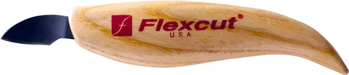Vista 13 de FLEXCUT Cuchillos para tallado de madera Cuchillo para tallado de astillas Hoja de acero 1095 con alto contenido de carbono Mango ergonómico