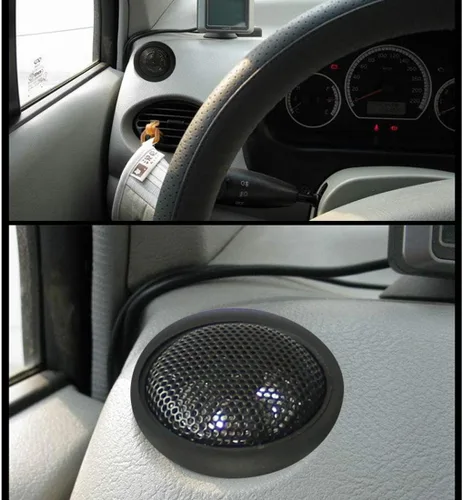 Vista 4 de Altavoz de agudos para automóvil de 1 pulgada, 200 W, cúpula de seda, tweeters componente de audio, sistema de altavoces premium, kit de tweeter