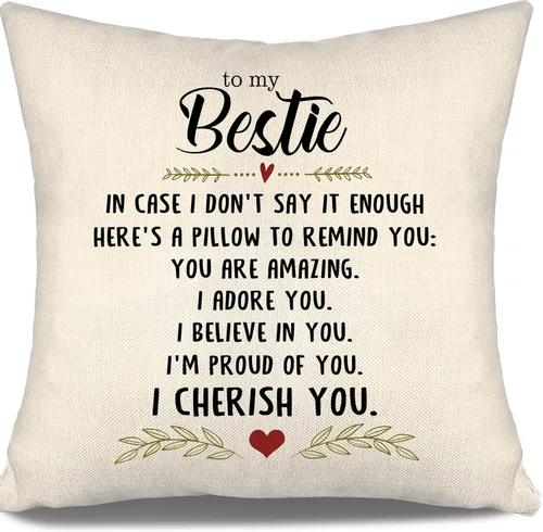 Vista 8 de En caso de que no lo diga lo suficiente aquí hay una almohada para recordarte que eres increíble, te aprecio, te quiero. Funda de almohada para tía