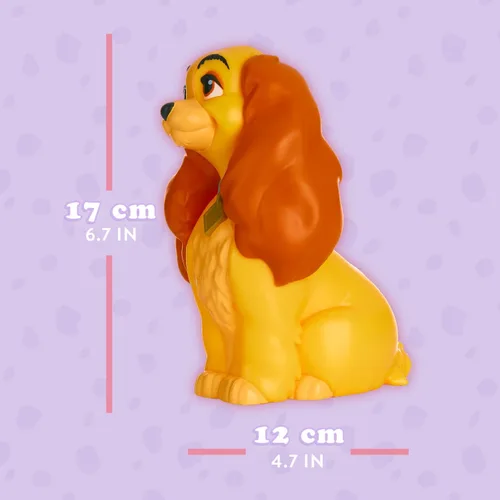 Vista 4 de Paladone Lady and the Tramp Light Decoración del hogar de Disney Producto con licencia oficial 6.7 in de alto, funciona con pilas, ideal