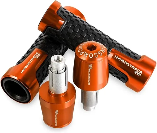 Vista 7 de Motocicleta para Ducati Hyperstrada 939, 2016, 2017, 2018, 2019, 2020, 2021, 2022, extremos de agarre para manillar CNC, manillar de goma, manillas