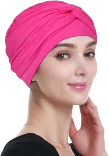 Vista 8 de Alnorm Gorro de quimioterapia, sombrero de viscosa para mujer, turbante para la cabeza para mujer