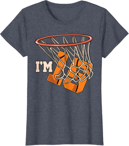 Vista 63 de Camiseta número 15 con temática de baloncesto para fiesta de cumpleaños, Negro, S