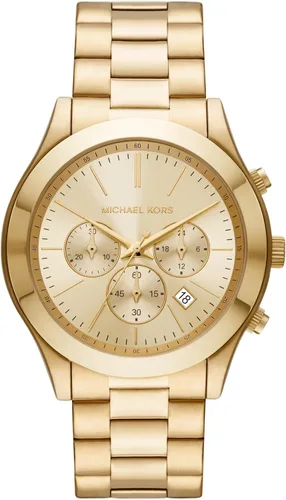 Vista 11 de Michael Kors Reloj de gran tamaño Slim Runway para hombre, reloj de acero inoxidable para hombres