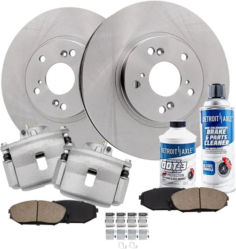 Vista 71 de Detroit Axle - 4 rotores de freno para Ford 1994-2004 Mustang, rotores de freno de disco delanteros y traseros 1995 1996 1997 1998 1999 2000 2001