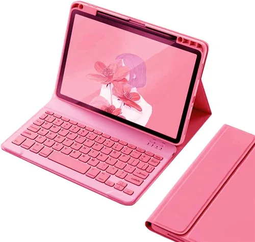 Vista 8 de kaitesi Funda para teclado para iPad 9ª 8ª 7ª generación 10.2/ Air 3ª generación Pro 10.5, cubierta inteligente de folio inteligente con teclado