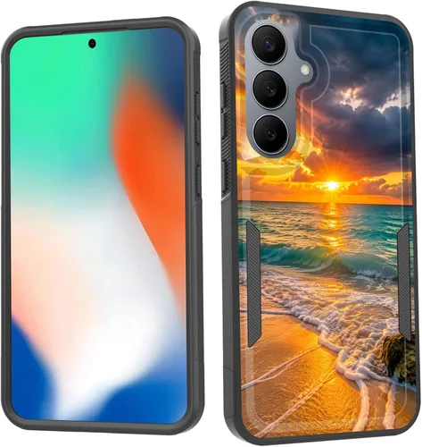 Vista 139 de Funda para Galaxy S26 FE, doble capa, protección contra caídas de grado militar de 10 pies, antideslizante, resistente a prueba de golpes, para Cruz