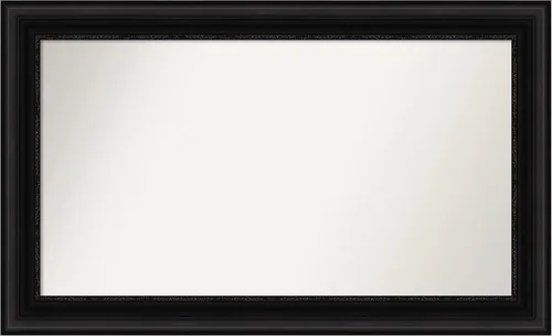 Vista 33 de Amanti Art Espejo personalizado, espejo de baño negro puente, espejo de pared o espejo de tocador de baño sobre el fregadero (26 x 26 pulgadas)