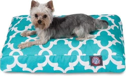 Vista 7 de Majestic Pet Products - Cama rectangular pequeña para perros y mascotas con cubierta extraíble lavable y enrejado gris