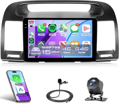 Vista 9 de 4Core 4G+128G Android 15 Radio estéreo para automóvil para Toyota Camry 1996-2001, para Toyota Mark 1997-2002, Rimoody Carplay Andorid auto 9