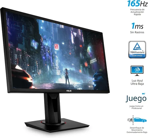 Vista 2 de ASUS - Monitor para juegos VG248QZ de 24", Negro