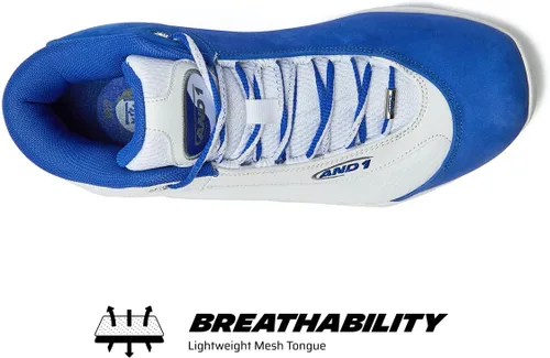 Vista 4 de AND1 Tai Chi - Tenis de baloncesto para hombre, para interiores o exteriores, para calle o cancha, tallas 7 a 15