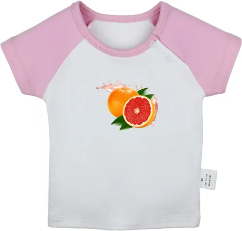 Vista 8 de Camiseta con estampado de pomelo de frutas, camisetas de bebé para bebés, camisetas de manga corta para recién nacidos, camiseta gráfica para niños