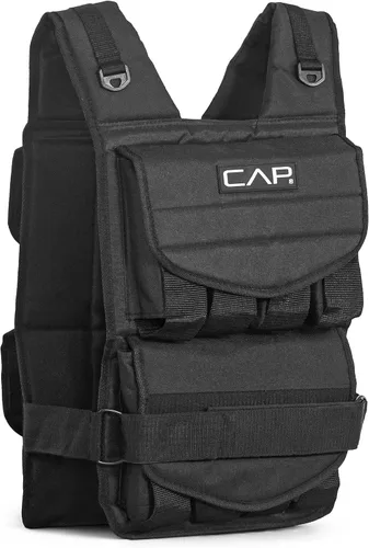 Vista 10 de CAP - Chaleco con peso ajustable de 20 a 150 libras para entrenamiento de fuerza, correr y entrenamientos, chaleco de peso para hombres y mujeres