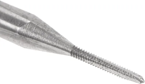 Vista 4 de uxcell - Grifos métricos de máquina M0.8 x 0.2mm H2 de acero de alta velocidad con 3 hélices rectas para roscado de tornillos, herramienta