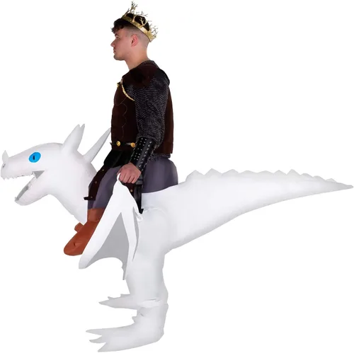Vista 2 de Morph Adults Inflatable Ride On Dragon Halloween Costumes