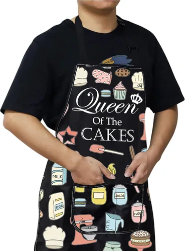 Vista 5 de WZMPA Delantal ajustable Queen Of The Cakes para los amantes de los pasteles