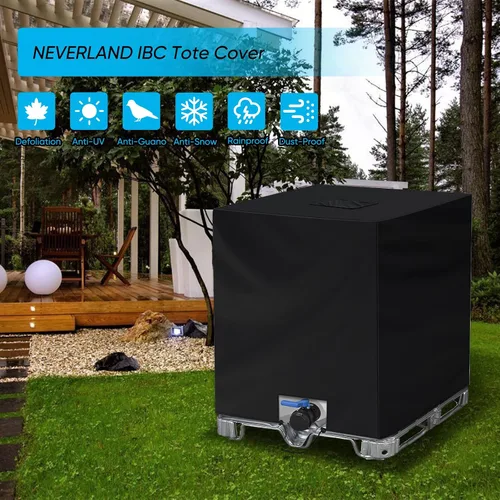 Vista 9 de NEVERLAND IBC - Funda para tanque de agua 420D de 275 galones, paquete de 2