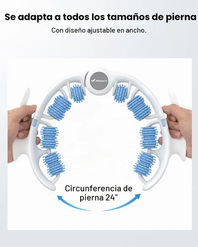 Vista 6 de MERACH Herramienta de masaje para celulitis, rodillo de empuje, masajeador Azul