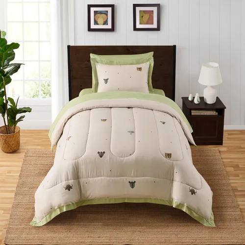 Vista 39 de Juego de edredón con diseño de baloncesto tamaño individual – Ropa de cama en una bolsa con sábanas, fundas de almohada y fundas decorativas