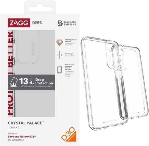 Vista 30 de ZAGG Gear4 Crystal Palace - Funda para teléfono compatible con Samsung Galaxy A10e, protección avanzada contra impactos con tecnología D3O