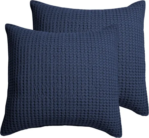 Vista 12 de Levtex Home - Mills Waffle - Juego de fundas de almohada Euro (Set de dos) - Spa - Tamaño de funda (66x66 cm), sin inserto