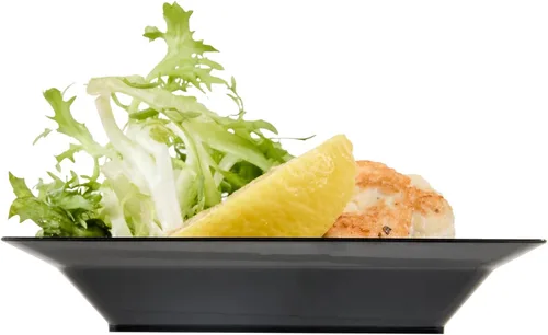 Vista 12 de Restaurantware - Platos de aperitivo de 4.3 x 4.3 pulgadas, 100 platos cuadrados desechables de plástico, duradero, elegante, plato de plástico Negro