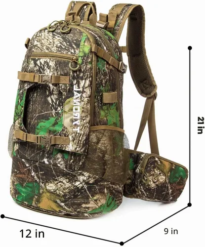 Vista 4 de Mochila de caza, paquetes de caza duraderos para hombres camuflaje - caqui