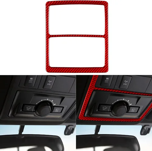 Vista 39 de NVCNX Real Premium Fibra de carbono compatible con Toyota Tacoma 2016-2017 Accesorios Car Dash Bed Interruptor de luz Panel Panel Cubierta