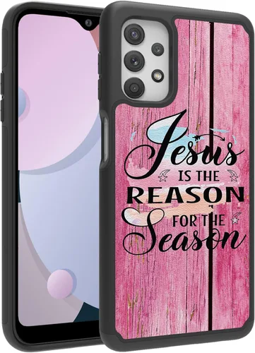 Vista 24 de Funda diseñada para Samsung Galaxy A32 (6.5 pulgadas), funda duradera para teléfono para niña bebé, negra, firmada para Galaxy A32 5G, funda Bebé