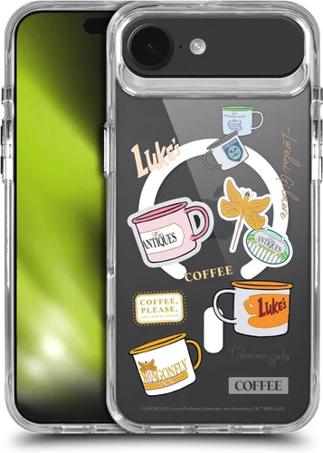 Vista 115 de Head Case Designs Gilmore - Funda negra a prueba de golpes con diseño de dibujos animados para niñas con licencia