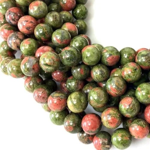 Vista 37 de Zenkeeper 116 piezas cuentas de piedra de sangre africana para hacer joyería 6 MM cuentas sueltas de piedras preciosas de sangre africana