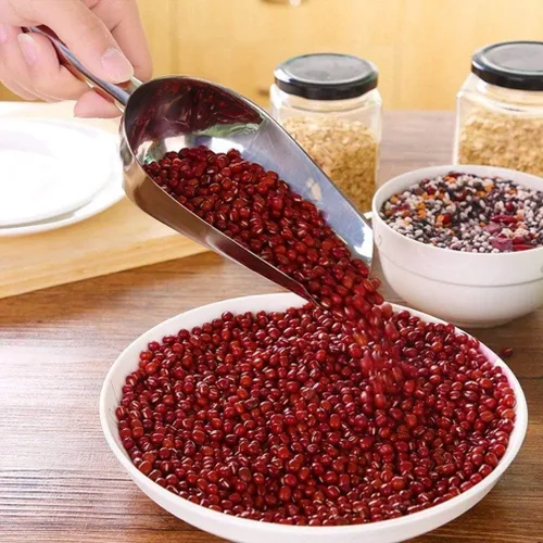 Vista 4 de 4 cucharas pequeñas de acero inoxidable, cucharas medidoras pequeñas de 3 onzas para hielo, azúcar, frijoles mungados, arroz y alimentos