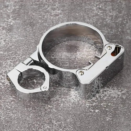 Vista 7 de Fydun - Soporte de reubicación para velocímetro, aleación de aluminio para instrumentos de motocicleta XLH 1200 XLH 883 XL 1200 L (chapado en plata)