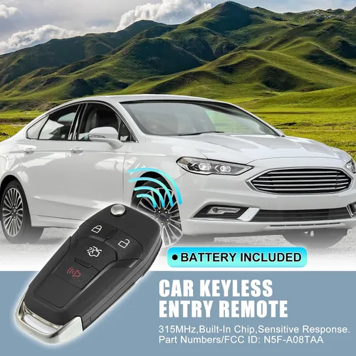 Vista 2 de X AUTOHAUX 2 unids 315 MHz N5F-A08TAA reemplazo inteligente de proximidad sin llave llave remoto llavero para Ford Fusion 2013 2014 2015 2016 4
