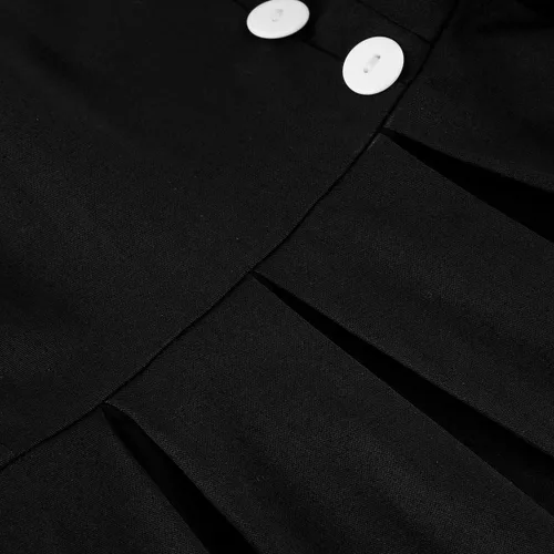 Vista 5 de Vestido vintage de los años 50 y 60 para mujer, estilo vintage, sin mangas, con lunares, estilo retro, Audrey Hepburn, retazos, vestido de noche