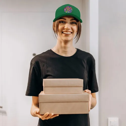 Vista 6 de devor Sombreros de papá psicodélicos Magic Mushrooms Gorras de béisbol, gorras gráficas para mujer