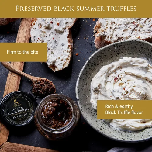 Vista 2 de TruffleHunter - Trufa negra picada - Trufas conservadas en aceite de oliva extra virgen - 2.82 oz