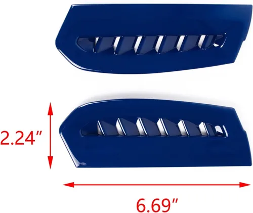 Vista 6 de Xotic Tech - Cubierta de salida de CA para consola lateral de salpicadero, color azul, compatible con Toyota Camry 2018-2024