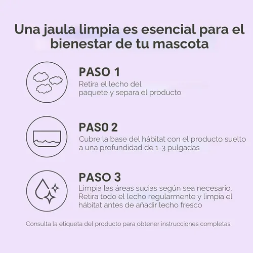 Vista 7 de Kaytee Lecho de papel Clean & Cozy con lavanda, hecho para animales pequeños, 24,6 litros Fresher habitats with rabbit bedding. Hamster bedding