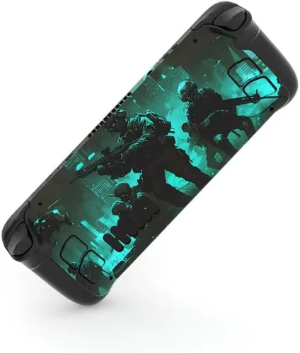 Vista 6 de PlayVital Juego completo de calcomanías protectoras para cubierta de vapor, pegatinas personalizadas cubierta de vinilo para Steam Deck Handheld